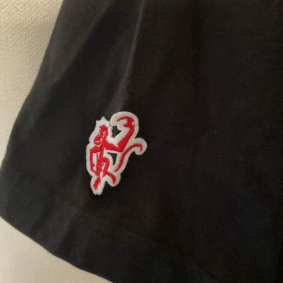 Red Monkey Y2K Streetwear Shirt Los Angeles Flame Hand Graphic Tee Men’s Sz S - Picture 11 of 11